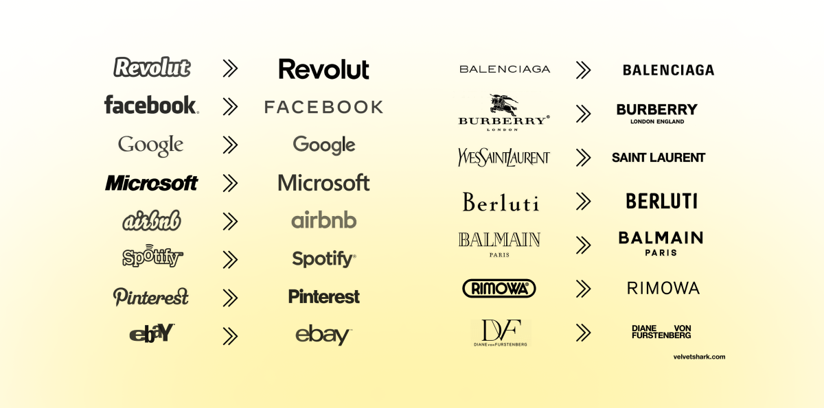 The disappearing diversity of logos